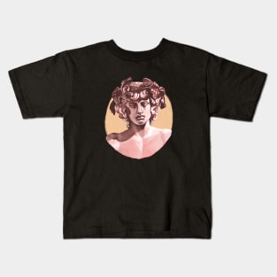 Antinous pink painting Kids T-Shirt